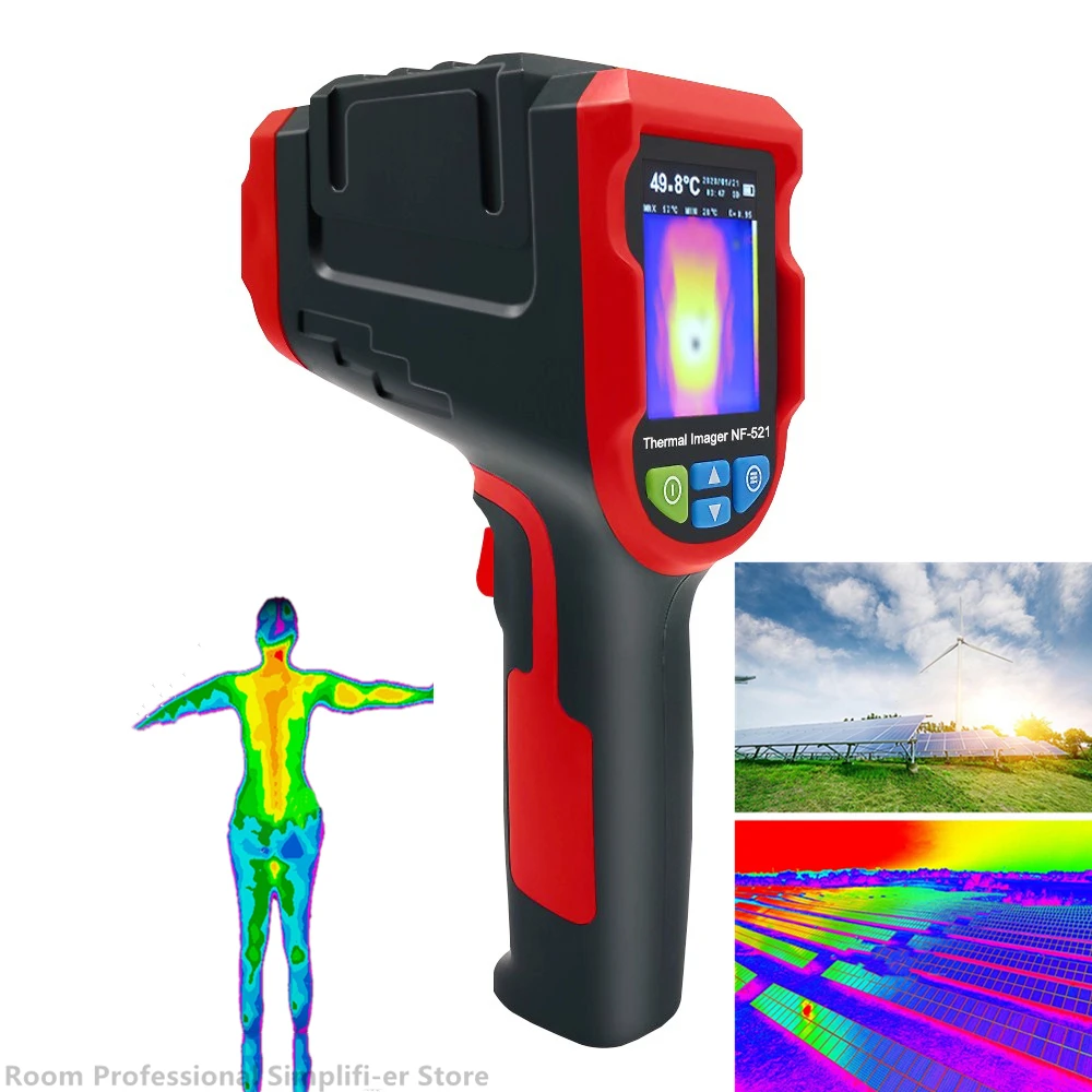Infrared Thermal Imager Kameras Grīdas Apkures Detektoru Rūpniecības Termisks Attēlu Formētāja NF-521 Infrasarkano staru Termometrs 200000Pixels