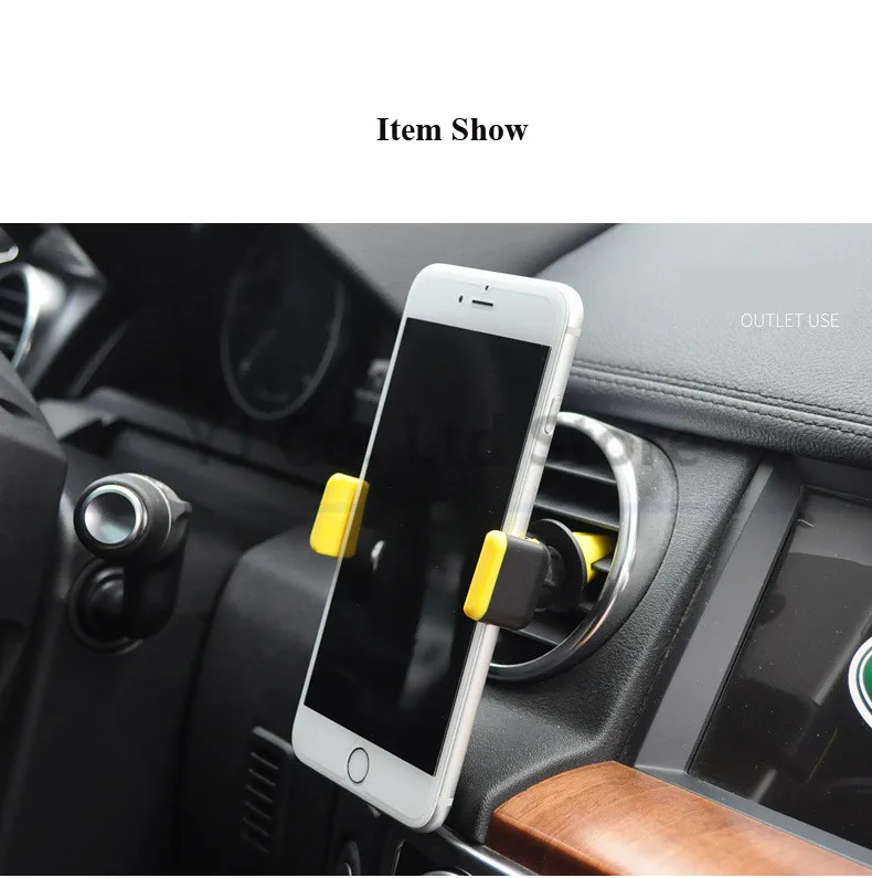 Universālas Luksus 360 Grādu Pagriezt, Gaisa Ventilācijas Rāmis Mount Automašīnas Tālruņa Turētājs iPhone Xiaomi Gaisa kondicionieris, kontaktligzdas automašīnas turētājs