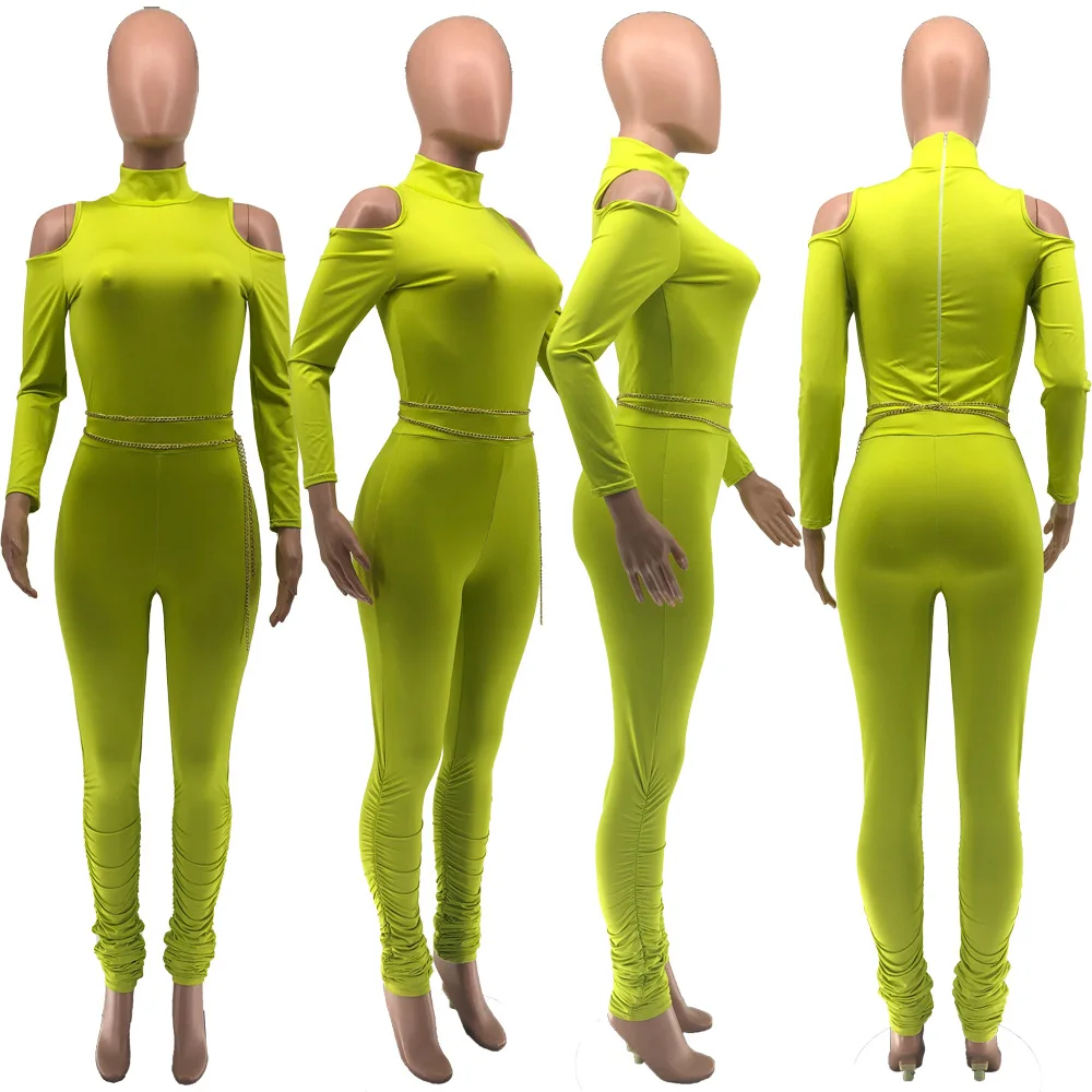 Gadījuma Jumpsuit Pie Pleca Bodysuit Sievietes Ilgi Kombinezonus Sieviešu Jumpsuit Sportsuit Tīrtoņa Krāsu (Dungriņi)