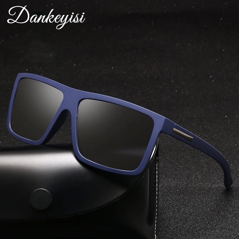 DANKEYISI Classic Polarizētās Saulesbrilles, Vīriešu un Sieviešu Braukšanas Kvadrātveida Rāmis Vintage Saules Brilles Unisex Vīriešiem De Sol UV400