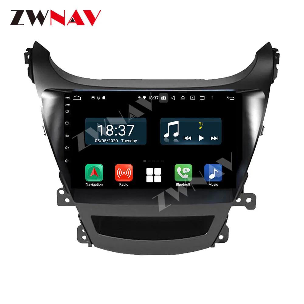 128GB Carplay Android 10 Ekrāna Atskaņotāju Hyundai Elantra (MD) 2011 2012 2013 GPS Navigācijas Auto Audio Radio Stereo Galvas Vienības