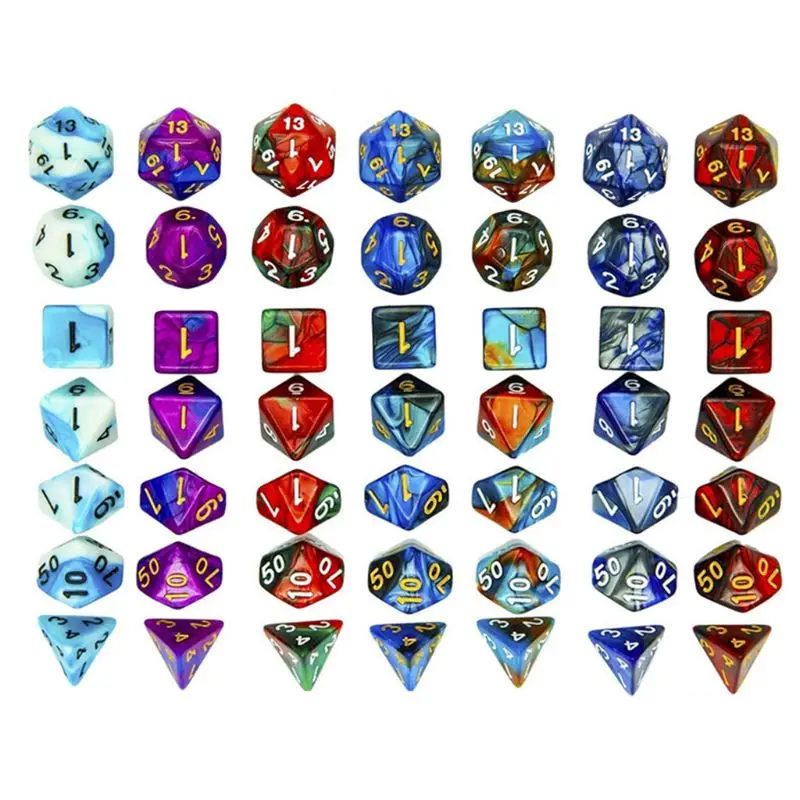 7 Formas Kauliņu Fileja Kvadrāts, Trijstūris Dice Pelējuma Kauliņu Ciparu Spēle Silikona Veidne