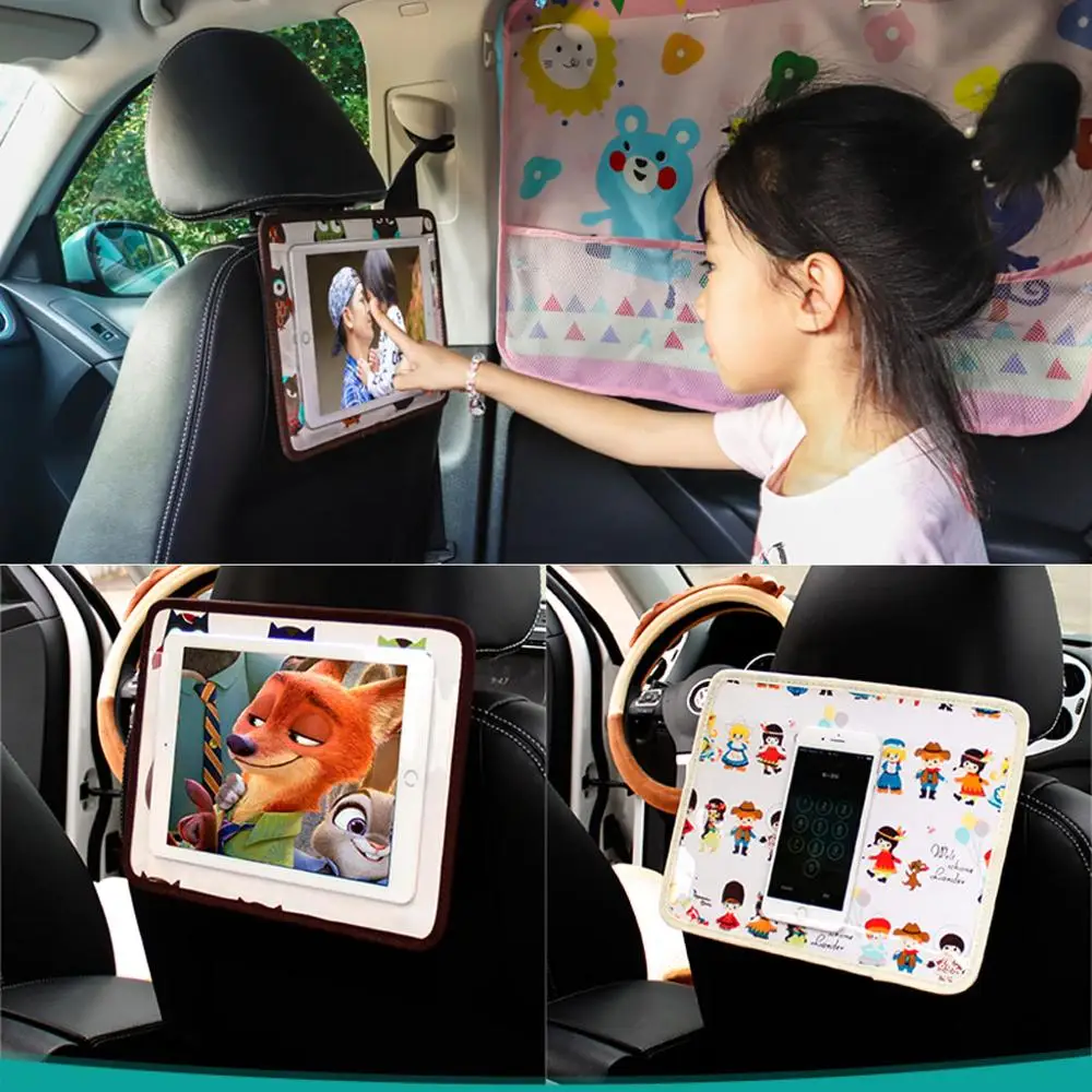 Auto Pagalvi Tālrunis Mount Maisu Turētājs Bērniem Aizmugurējais Sēdeklis Tablet Stand Samsung Xiaomi 3-11.5 Collu Tabletes Smart Mobilais Tālrunis