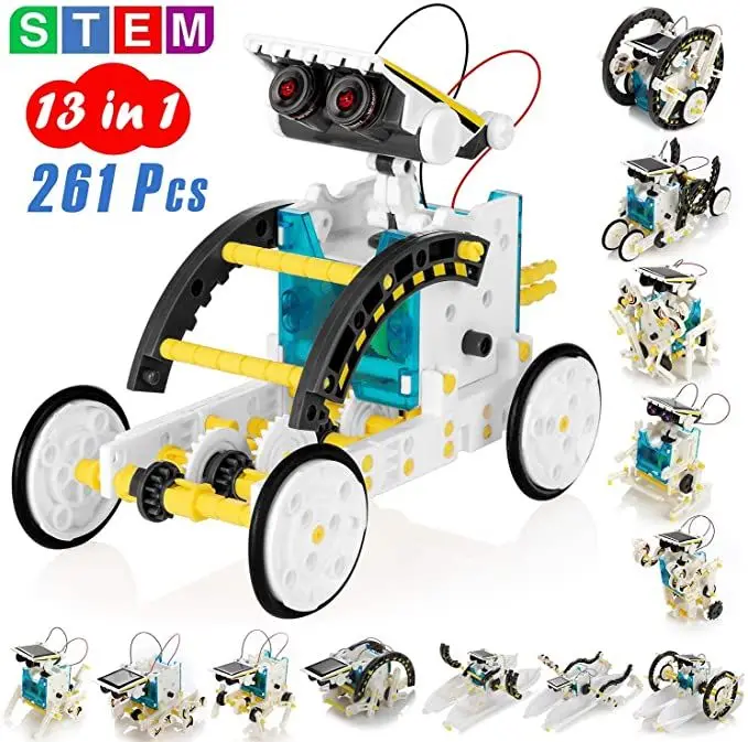 DIY 13 1 Saules Paneļu Pašgājējs Robots Komplekts DIY Samontēti Zinātnes Izglītojošas Rotaļlietas Bērniem Zēns Transformācijas Robots CILMES Dāvanu