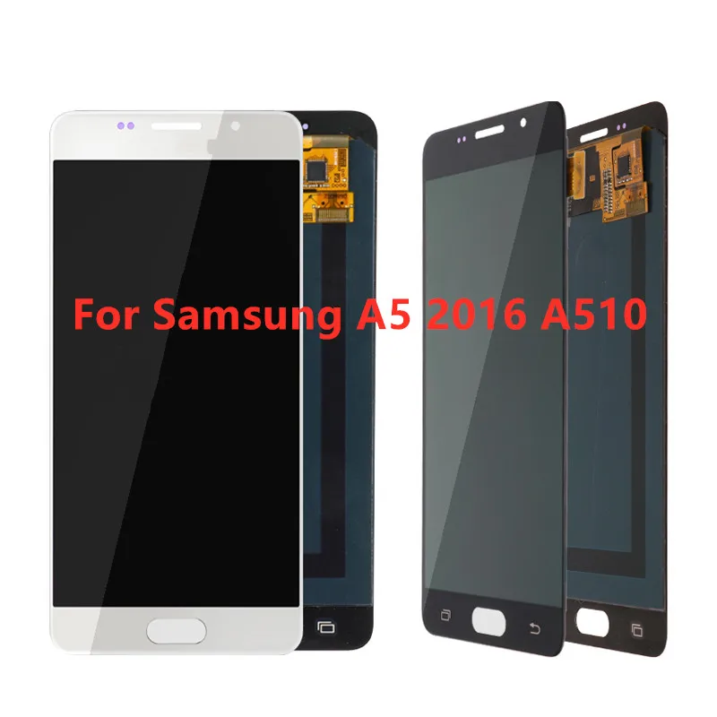 Samsung Galaxy A520 A520F SM-A520F A5 2017 2016 A500 A510 LCD Displejs, Touch Screen Digitizer Montāža Stikla bezmaksas dāvanas
