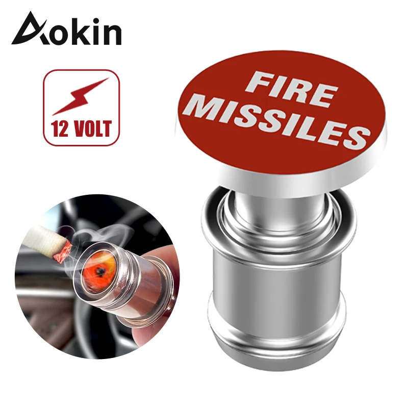 Aokin Automašīnas piepīpētāja vai Uguns Raķetes EJECT Pogu Nomaiņa 12V Piederumu Push Pogu, Lielākā daļa Automobiļu Transportlīdzekļi