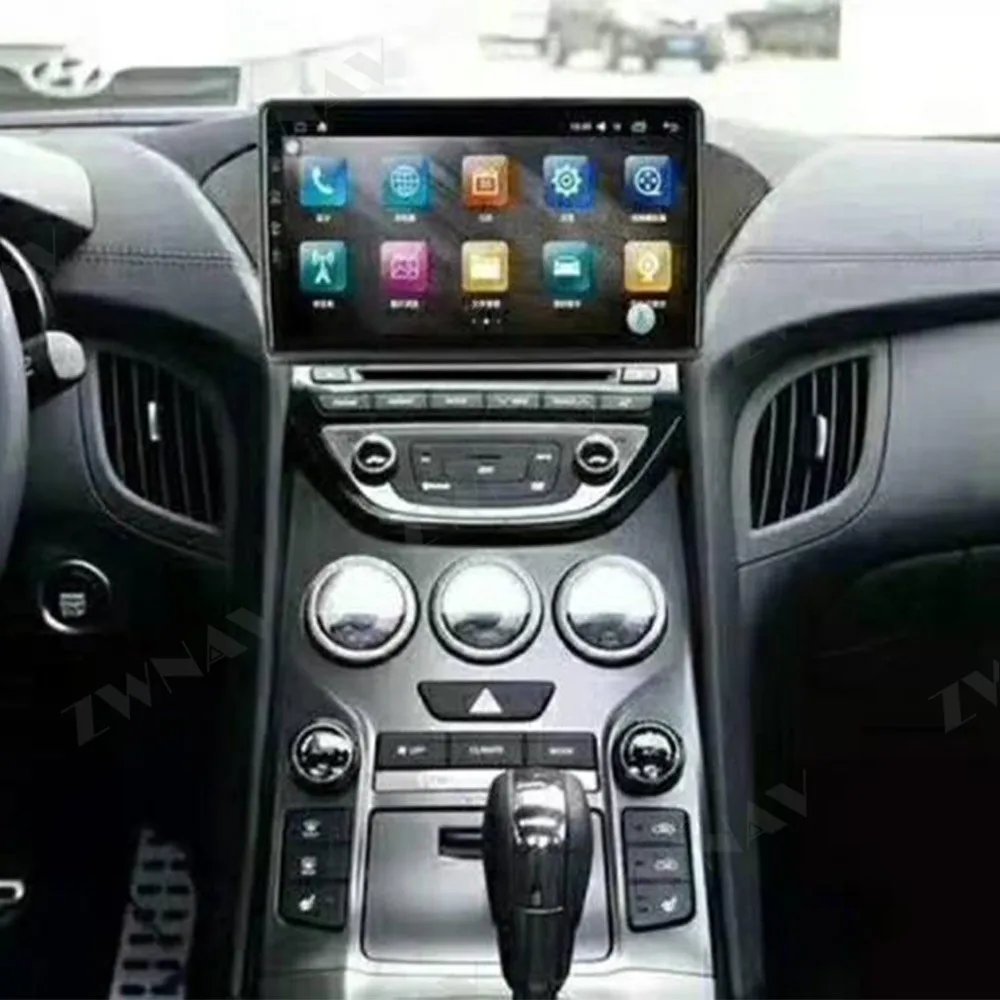 6GB+128GB Tesla Stils Android 10.0 Auto multimedia player galvas vienības par Hyundai Genesis 2012 auto gps navi radio audio stereo Wifi