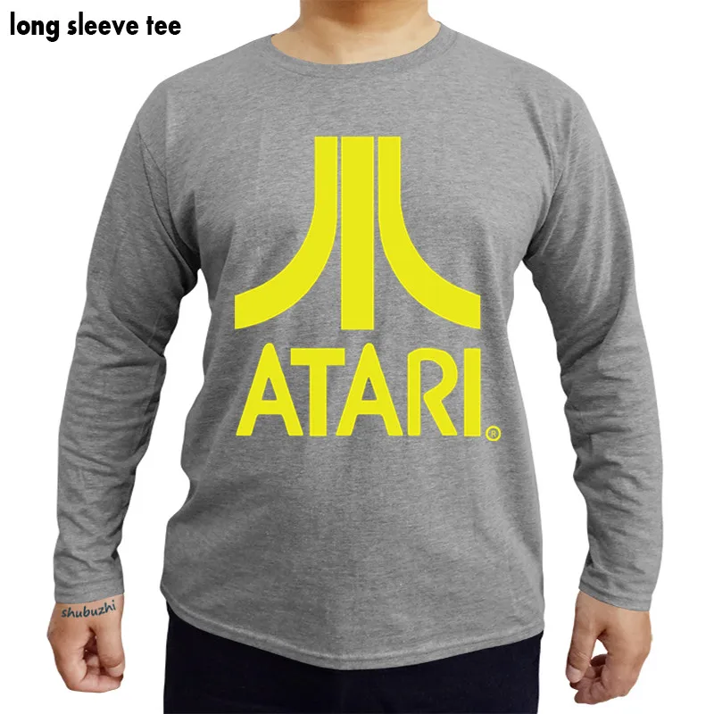 Atari - Antracīta Leģenda Logo Vīriešu Kokvilnas T-Krekls shubuzhi t krekls cilvēks kokvilnas tshirts garām piedurknēm top tees