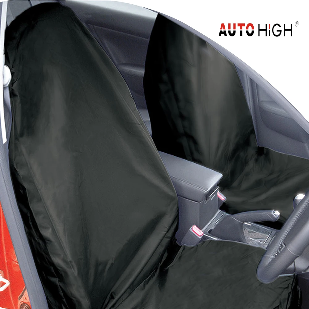 AUTO AUGSTAS Universal Car Seat Cover Set Neilona Auto Sēdeklis Ietilpst Ūdensizturīgs Auto Sēdekļa Aizsargs 2gab Priekšā Ietilpst Melns