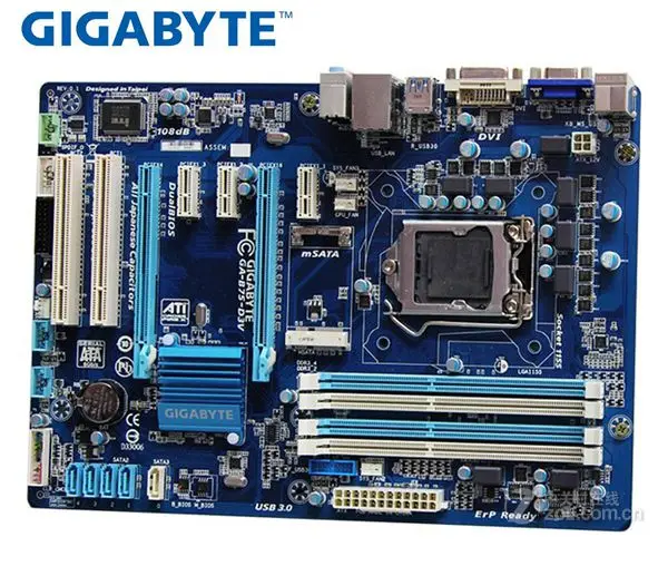Izmantot Gigabyte GA-B75-D3V Sākotnējā Mātesplati LGA 1155 DDR3 32G B75 B75-D3V Darbvirsmas Mainboard SATA II SATA III Systemboard
