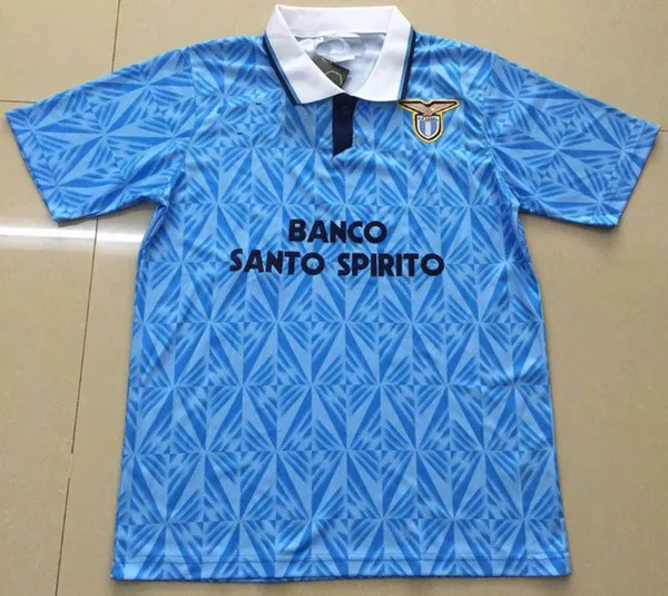 98 99 2000 91 Lazio Retro versija Soccer Jersey 1989 1991 NEKUSTĪGS SERGEJ LULIC LUIS ALBERTO Futbola Krekls Pielāgots