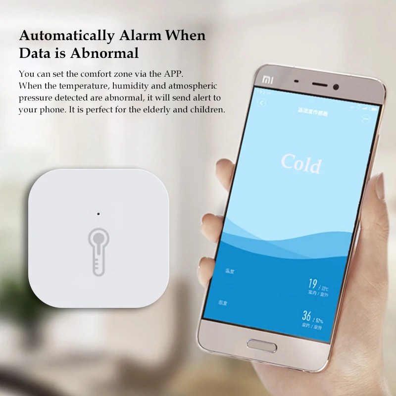 Xiaomi Aqara Smart Gaisa Spiediena, Temperatūras, Mitruma Sensors Vides Mitruma Sensors Tālvadības Darbam Ar Mi Mājās Vārti