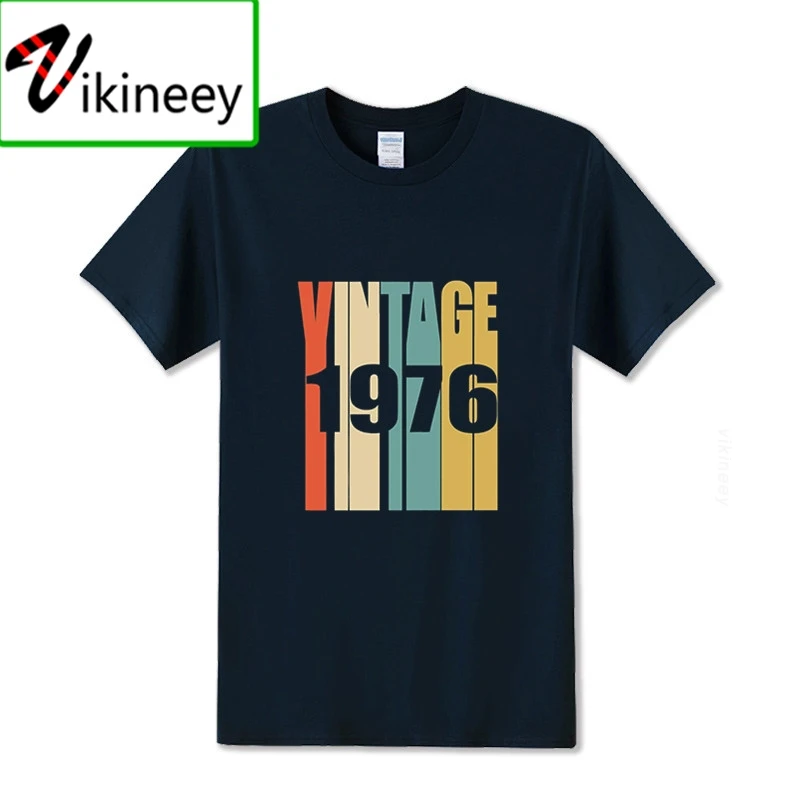 Vintage 1976 T Krekli Vīriešu 2020. gada vasaras Vecumā līdz pilnībai T-Krekls, kas 1976. gadā Visas Oriģinālās rezerves daļas, Gadījuma Tees Camisetas Masculina
