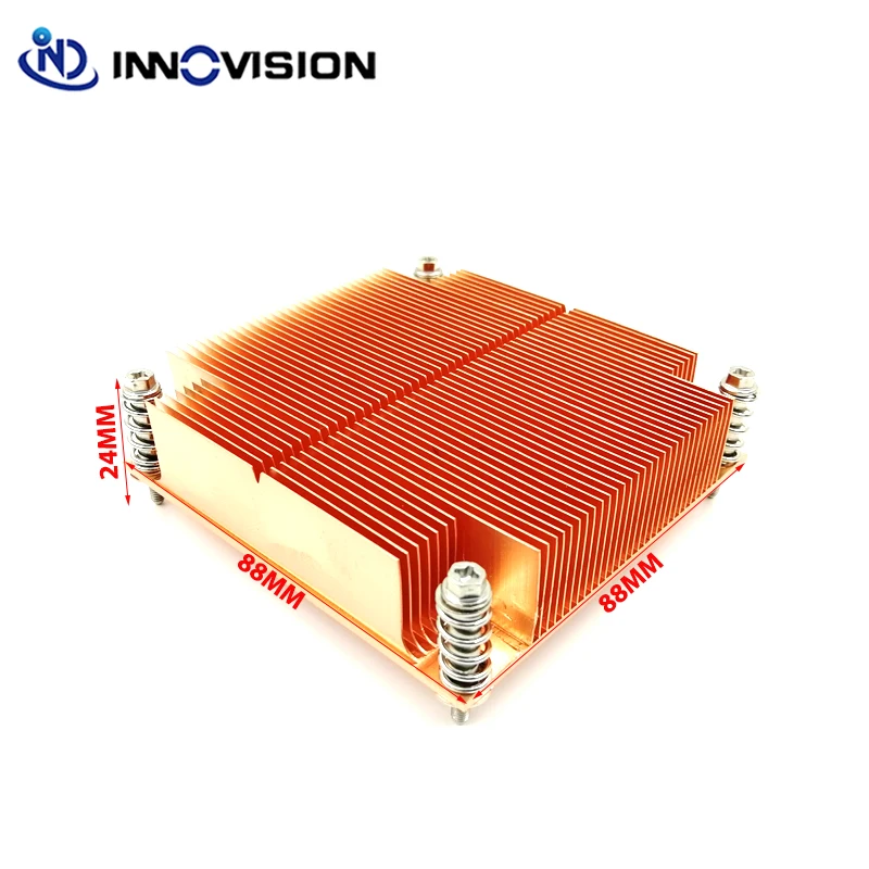 Jaunu LGA1366 CPU Cooler heatsink Procesora ligzdai (Socket) par 1U servera rūpniecisko datoru