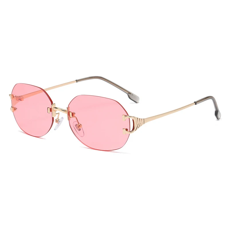 Taisnstūra bez apmales Sieviešu Saulesbrilles 2020. Gadam, Modes Metāla Kvadrātveida Saulesbrilles Vīriešiem, Sievietēm, Lielie Rāmji Steampunk Toņos Brilles UV400
