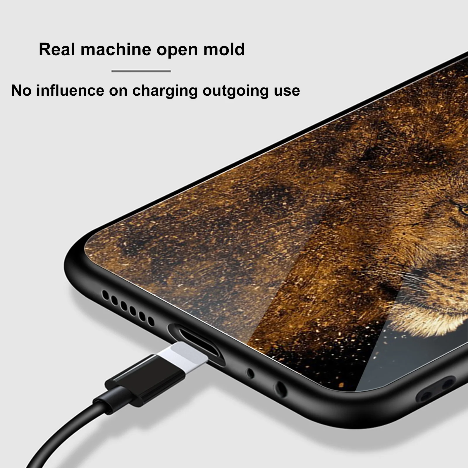 Dzīvnieku Tiger Phone Gadījumā Xiaomi Redmi Piezīme 9 8 7 8.A 7.A 8T 6 Pro Mi Piezīme 10 9 9T 10T 8 Pro SE F1 Poco X3 Stikla Gadījumos Vāciņu