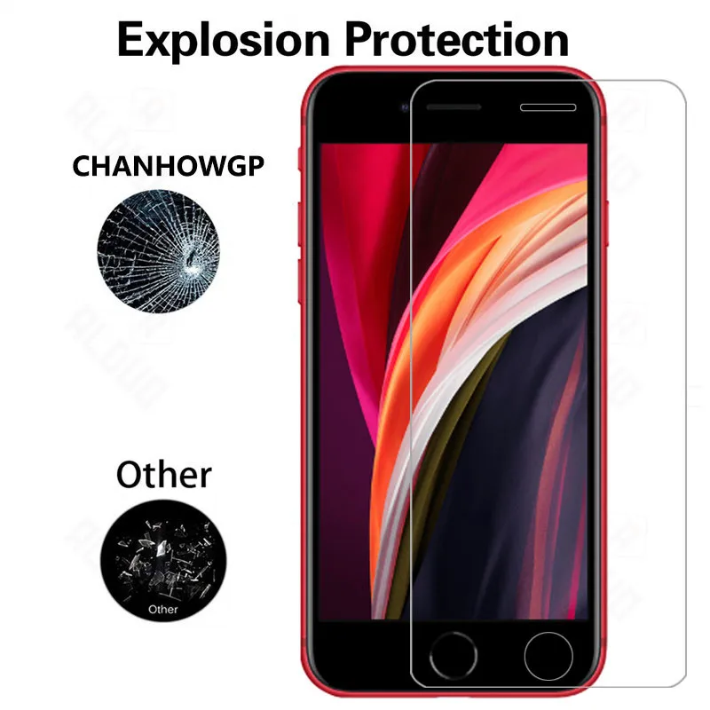 100 GAB rūdīts stikls iphone se 2020 11 Pro Xs max Xr 6s 7 8 plus stikla ekrāna aizsargs, par iPhone SE 2020. gadam, Stiklu plēves