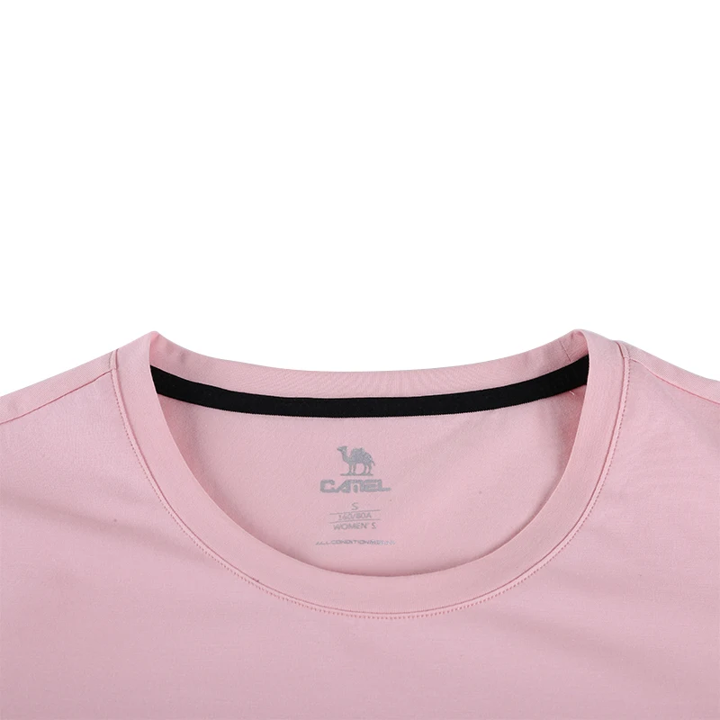 KAMIELIS Āra Gadījuma Kokvilnas T-krekls Sieviešu Vasaras O-veida kakla Dziļūdens Drukāšanas Īsām piedurknēm Sviedri Elpojoši Pārgājienu Sieviešu Krekls Top