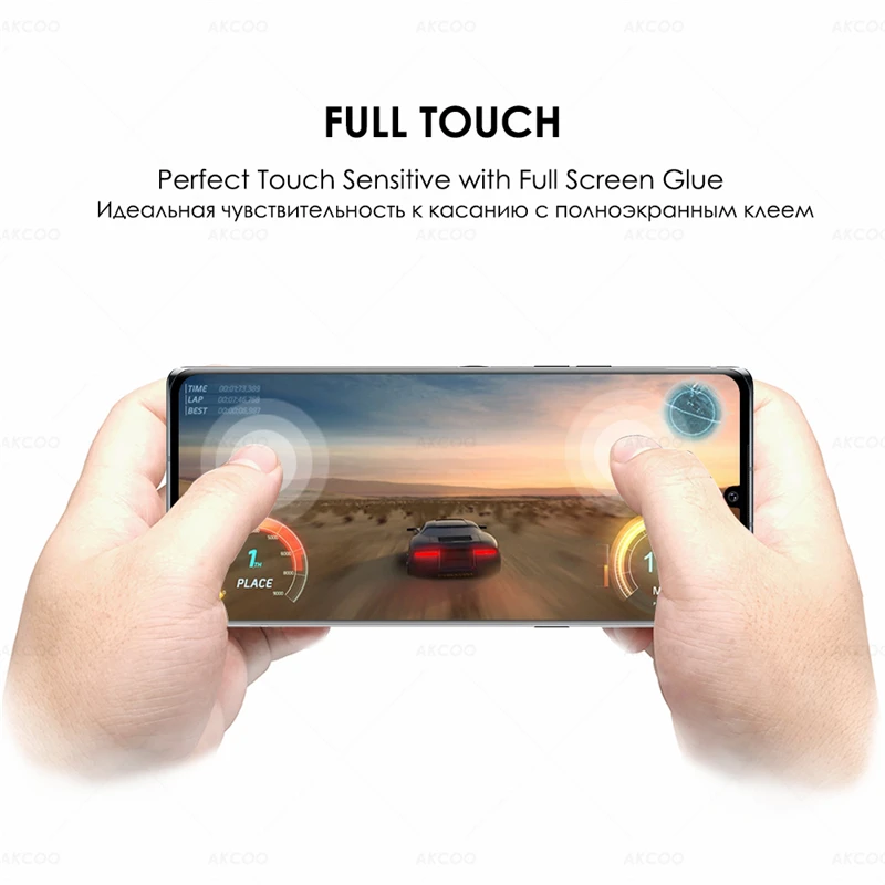 UV Stikla Filmu par LG SAMTA Ekrāna Aizsargs pilnekrāna Līmi Jutīga Pieskārienu pirkstu Nospiedumu Atbloķēt LG G9 Rūdīts Stikls