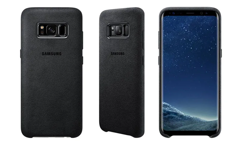 Samsung Oriģināls Alcantara Aizsardzības Telefonu Gadījumā Samsung Galaxy S8+ S8 Plus S8 + S8Plus Aizsardzības Miega Tālruņa Vāciņu
