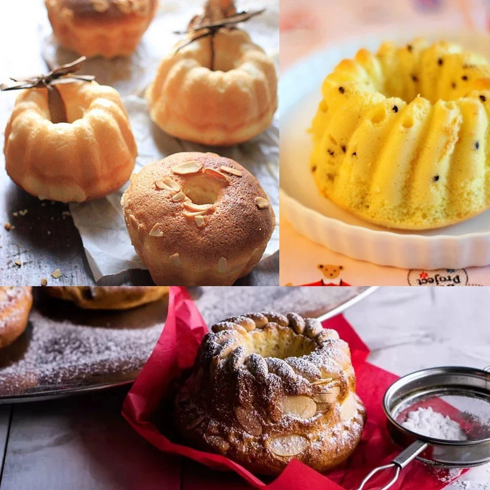 Upors 12 Gab 3D Kūka Kausa Muffin Kūku Cepšanas Kugelhopf Non-Stick Silikona DIY Kūka Pelējuma