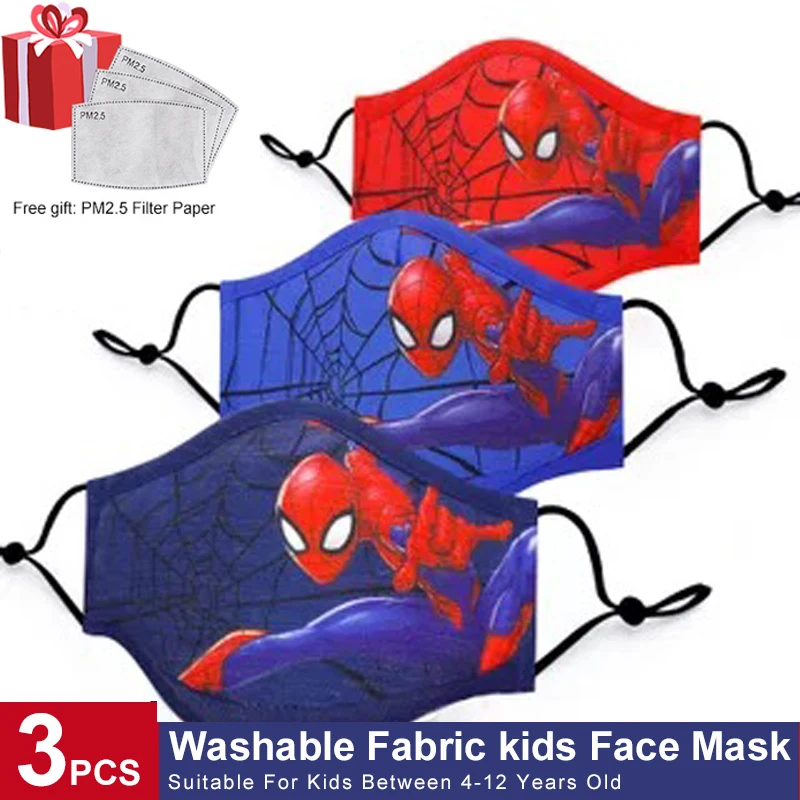 Super Fasion varonis bērniem maskas zēnu, meiteņu bērnu sejas maskas multfilmu mutes maskas bērniem