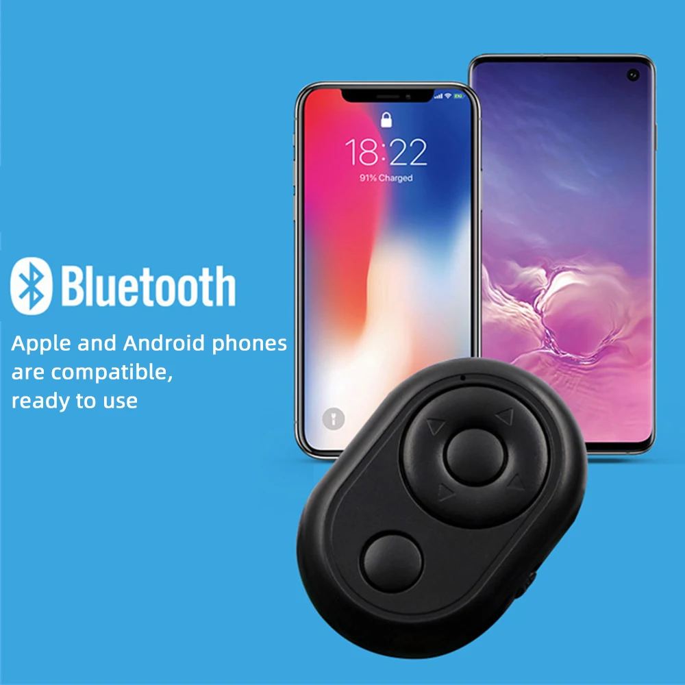 Bezvadu Kameras Slēdža Bluetooth Selfie Tālvadības pulti Video Ebook Savukārt Lapā Tiktok Pārlūkot IOS Bluetooth Adapteris Android
