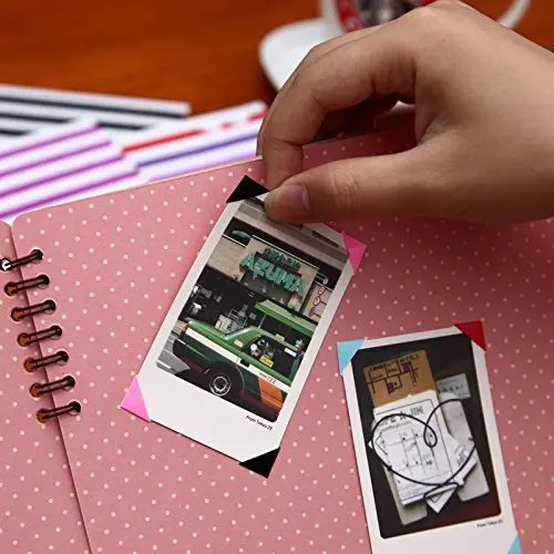 60 Kabatas, 3-collu Kalendārs Mini Foto Albums ar 3 Loksnes, Plēves Stūrī Uzlīmes DIY Dienasgrāmata par Fuji Instax Mini 9 8 8+ 90 7s Filmu