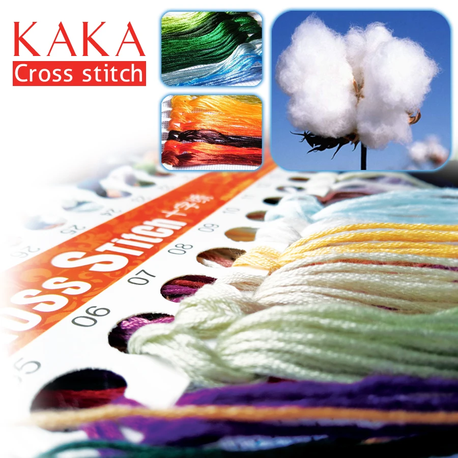KAKA Cross stitch komplekti,Izšuvumus, rokdarbus komplekti ar iespiests raksts,11CT-5D audekls Mājas Dekoru Krāsošana,dzīvniekiem CKA0048