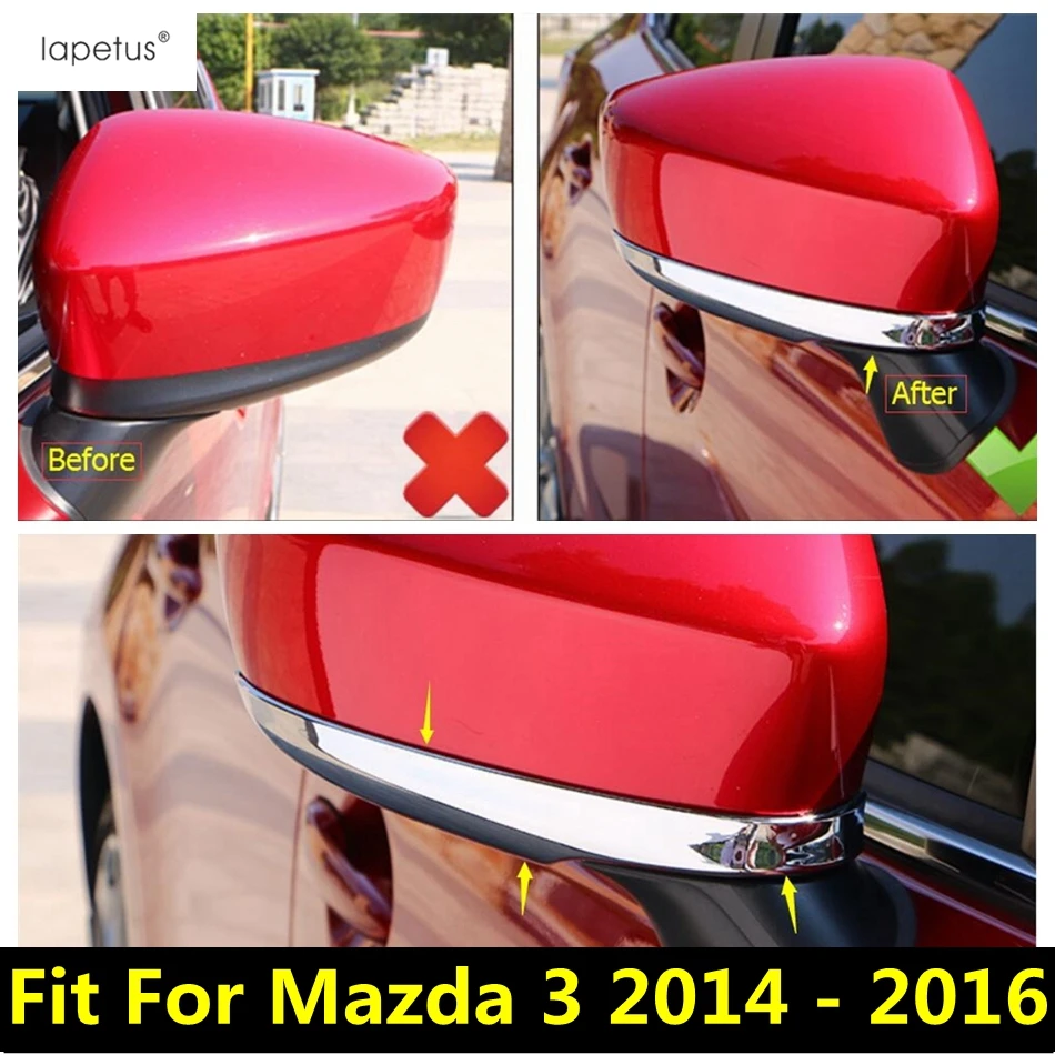 Piederumi Mazda 3 AXELA Sedans, Hečbeks 2016 Sānu Atpakaļskata Spogulis, Apdares Lentes Molding Vāciņu Komplekts Apdare 2 Gab.