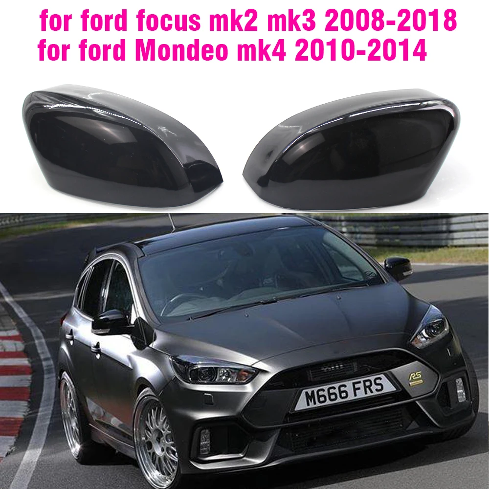 Atpakaļskata Spoguļa Vāks Vāciņš Oglekļa Šķiedras / Melns, Ford Focus MK2 MK3 ,par Mondeo mk4 Facelift Īpašuma 2010. -. gadam