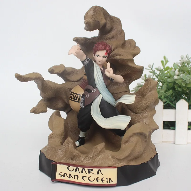 Anime Naruto Gaara San Diego Ver PVC Rīcības Attēls Kolekcionējamus Modeli, lelle, rotaļlieta, 21cm
