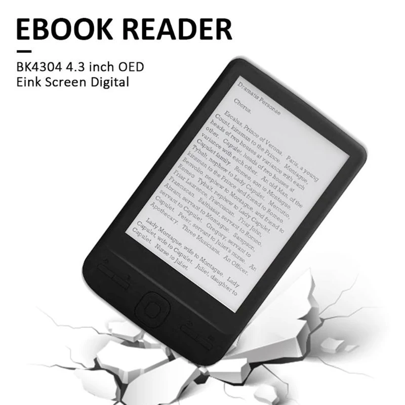 4.3 Collu E-Ink Ebook Reader 800X600 Ereader Elektroniskā Papīra Grāmatu ar Priekšējo Gaismu PU Vāciņu