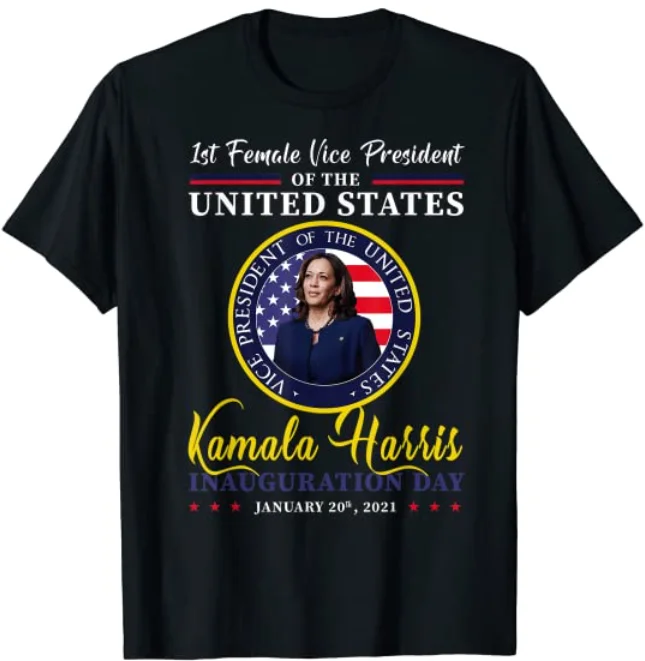 Vp Kamala Harris Inaugurācijas Dienā T Krekls 1. Sieviešu Viceprezidents Janvāris 2021