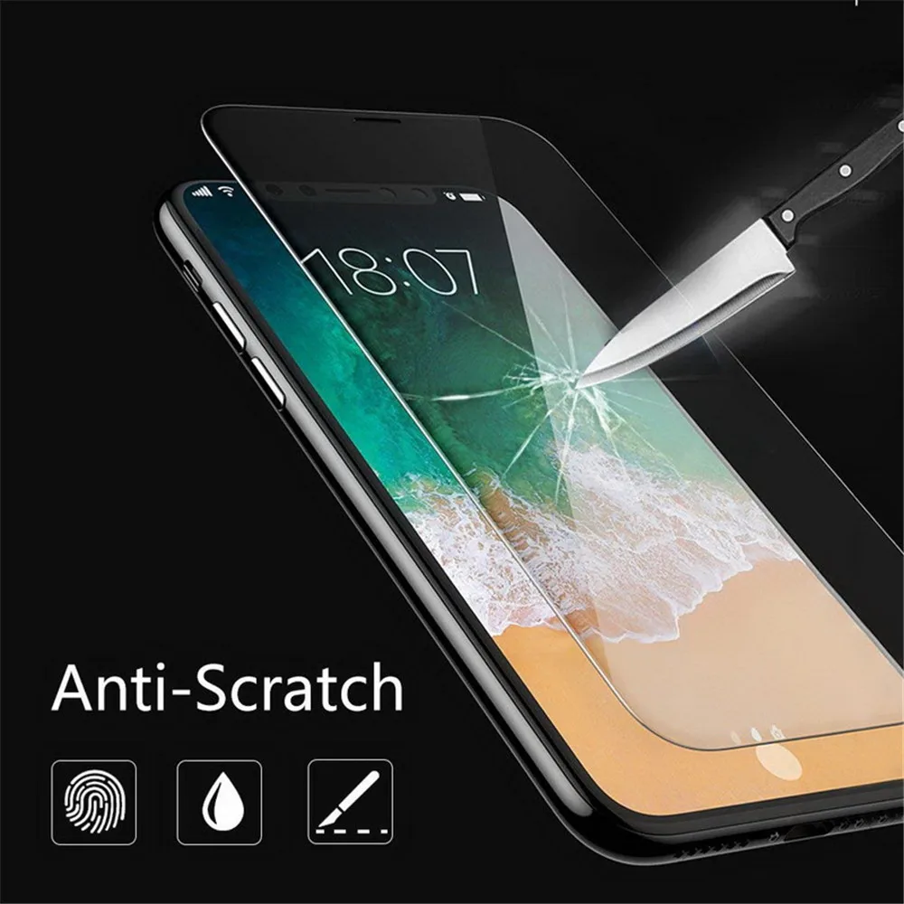 HD caurspīdīgs rūdīts filmu 10D iPhone 11 Pro Max anti-fingerprint screen protector for iPhone 8 plus 6s 7 XS XR SE 2020