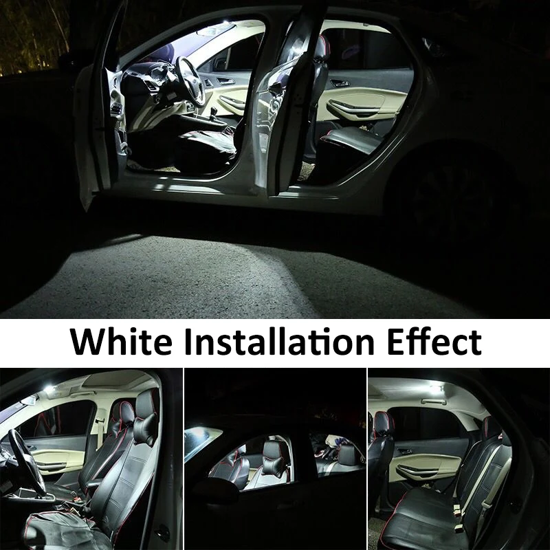 20 Gab. Balts Interjers LED Spuldzes Iepakojuma Komplektu Par 2002-2011 Volvo XC90 Kartes Dome Bagāžnieka Licences numura zīmes Lukturi, Auto Piederumi