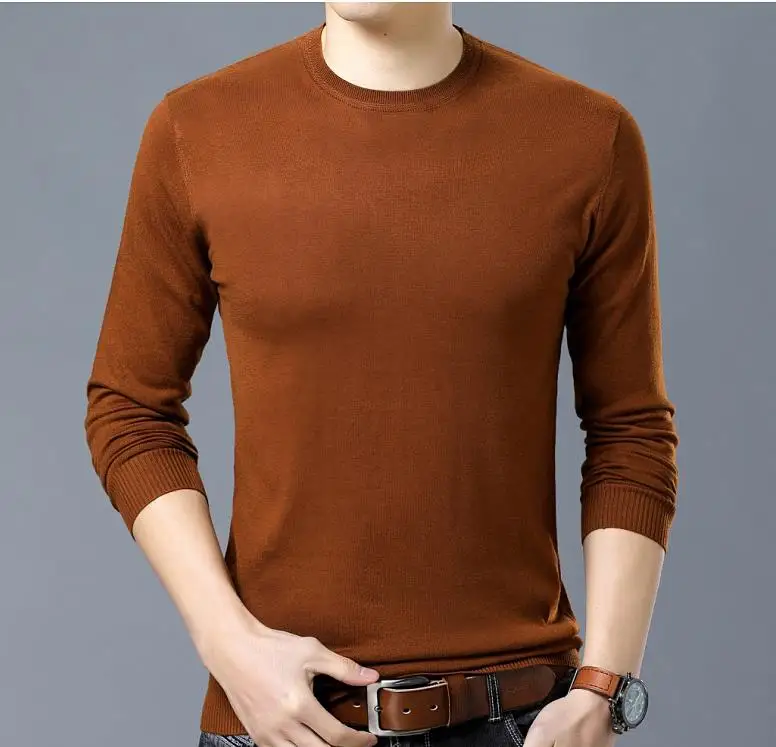 Rudens zemāko krekls vīriešiem apaļu kakla ikdienas džemperis pavasara džemperi M520