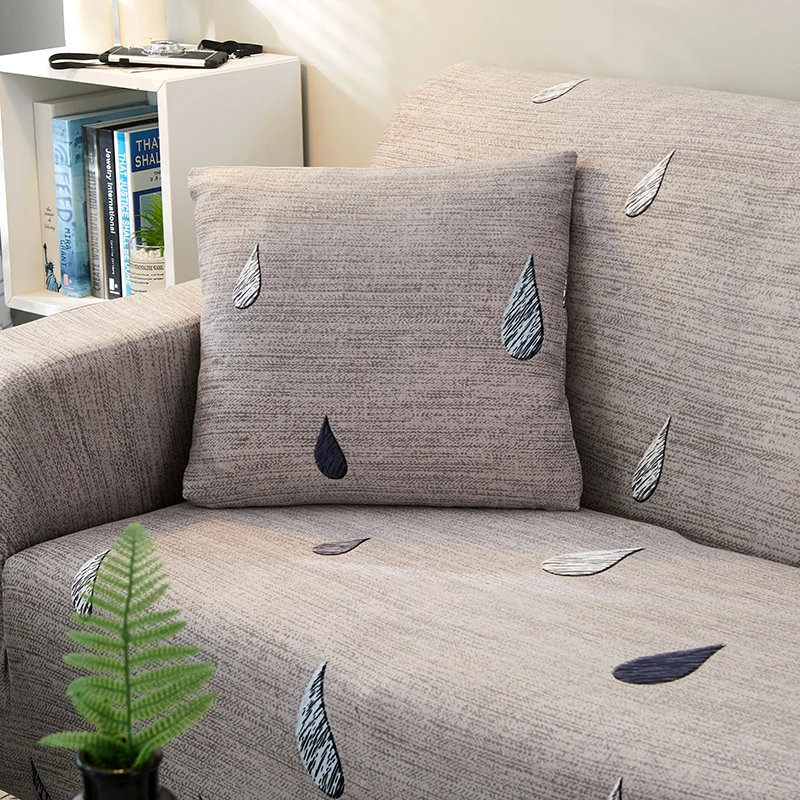 Elastīgs, pelēks dīvāns attiecas uz dzīvojamās istabas dīvāna pārsegs 1/2/3/4 sēdekļa dīvāna, krēsla pārsegs stretch materiāla, gadījumā, dīvāns