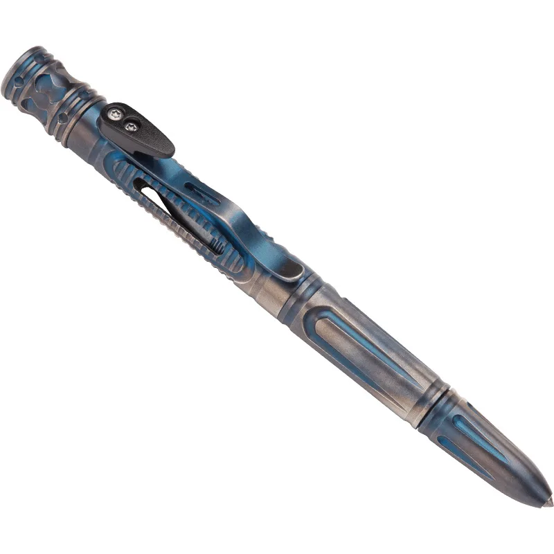 Titāna 7-In-1 Āra EDC Multi-Function Self Defense Taktiskās Pildspalvu Ārkārtas Led Gaismas Svilpe Stikla Breaker Izdzīvošanas ieroci