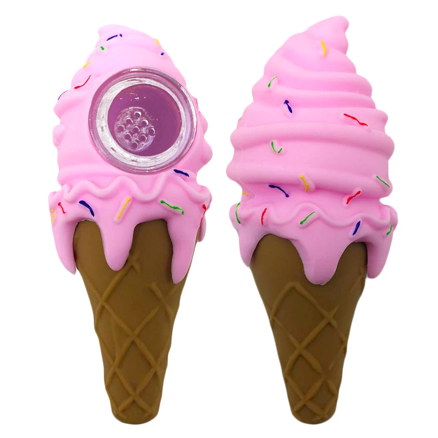 50gab radošo Girly Salds saldējums Smieklīgi Olu Konuss Silikona saldējums Smēķēšana Caurule