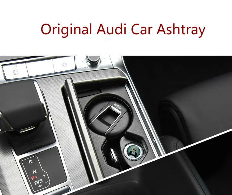 Oriģinālās auto mini pelnu trauku Audi A4L/ A3/ A5 / A6L/Q3 /Q5L / A8L/Q7 automašīnu pelnu trauku mini portatīvo auto pelnu trauku