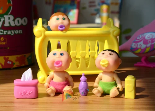 Kawaii Mini Vannas Rotaļlietas Kāposti Spēlēt Māja Darbību Attēls Plāksteris bērniem lelle Bērnudārza Bērniem, Baby Lelle gld1 DIY Meitene Rotaļlietu kaste