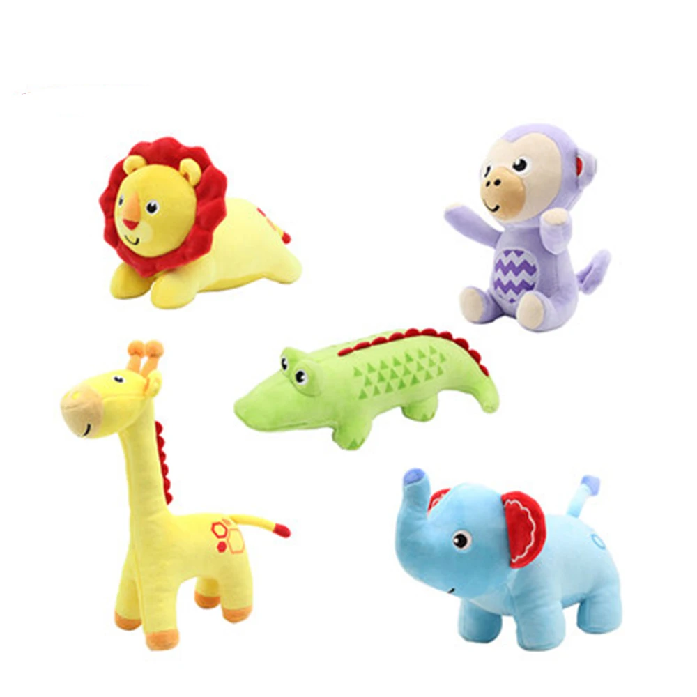 Krāsains dzīvnieku plīša lelle, rotaļlieta, zoo, baby nomierinošas kopā ar plīša lelle, rotaļlieta, dzīvojamās istabas gultas dekorēšanai, lai sūtītu dāvanas