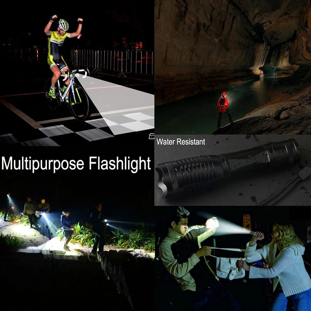 Tooniu CREE XML-L2 T6 Velosipēdu flahlight Ūdensizturīgs Bike Light 5 režīmi Lāpu Zoomable LED Lukturīti, Izjādes kempings medības