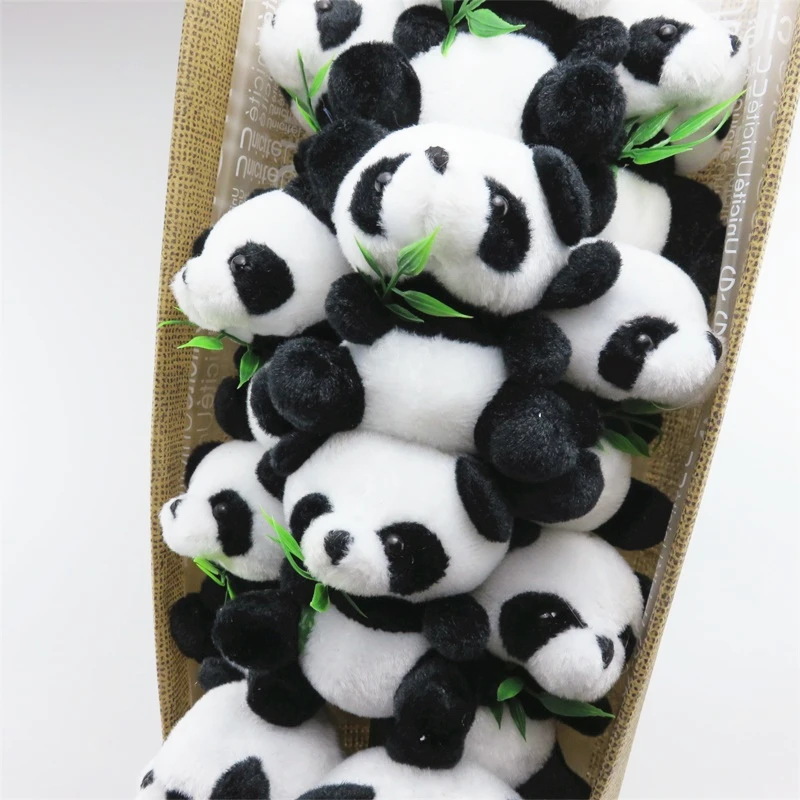 Cute Karikatūra Panda Plīša Rotaļlieta Ar Mākslīgo Ziedu Karikatūra Pušķis Radošo Dzīvniekiem Valentīna Dienu/Izlaiduma Dāvana