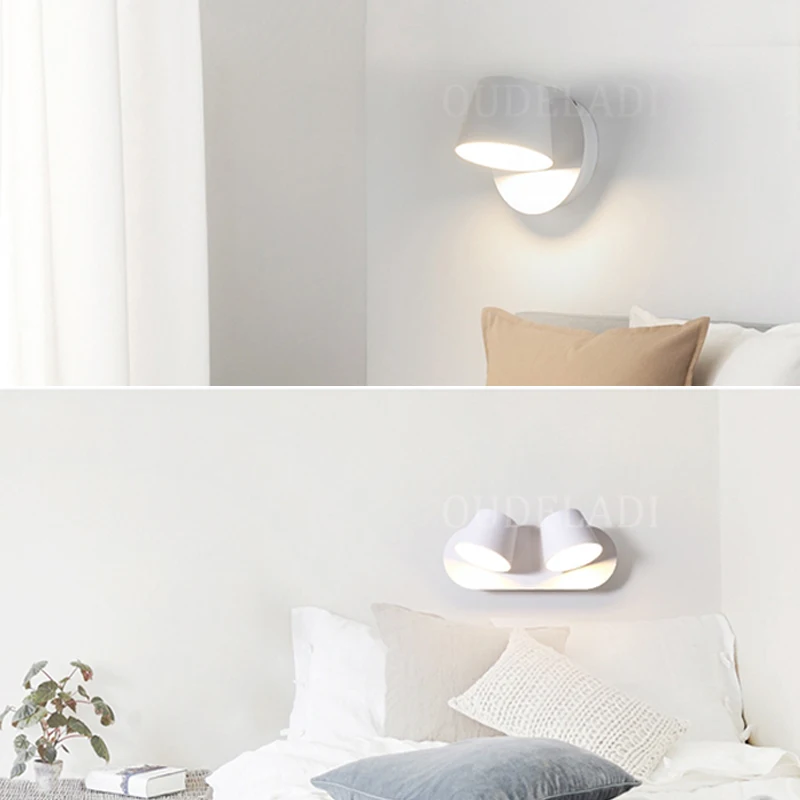 Jaunas alumīnija Sienas lampas guļamistabas gultas lampa, Modernās viesistabas eju vienkāršu dekoru lasījumā Sienas gaismas