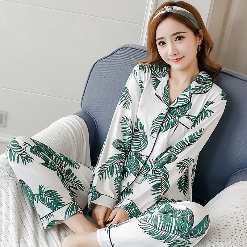2020 Jaciņa Ar Garām Piedurknēm Sieviešu Pidžamas Jaunu Produktu Gudrs Korejas Homewear Komplekts