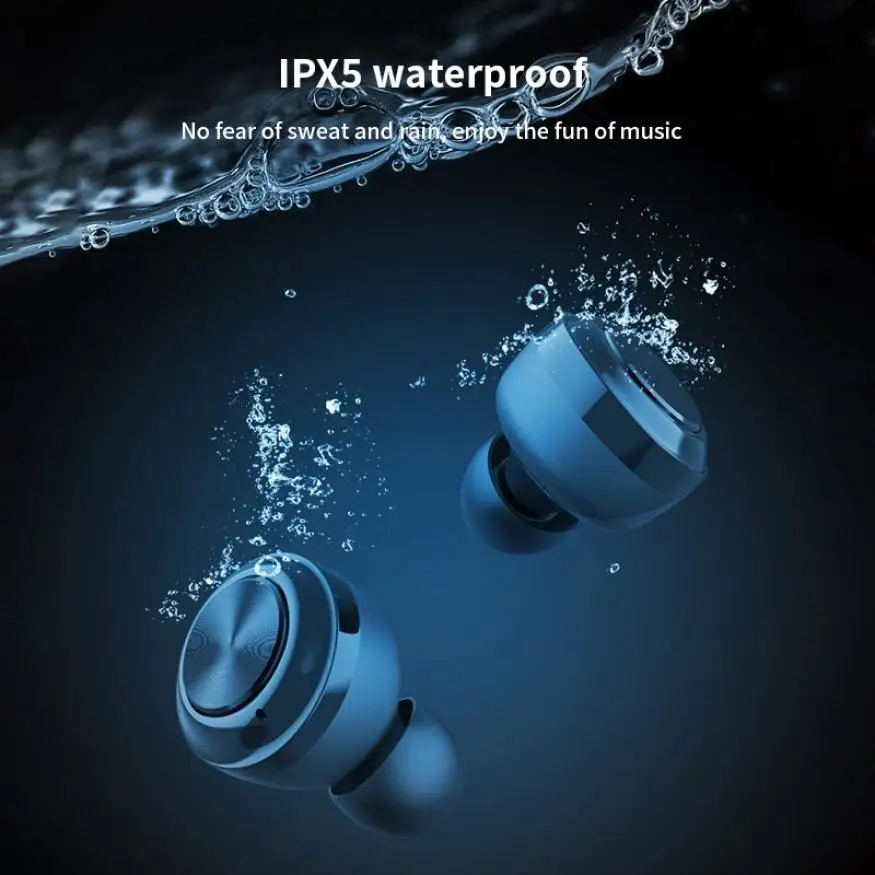Taisnība TWS Touch Kontroli Bezvadu Austiņas Bluetooth 5.0 Austiņas Ūdensizturīgs Sporta Austiņas Hifi Skaņas Mini Earbuds ar Mic