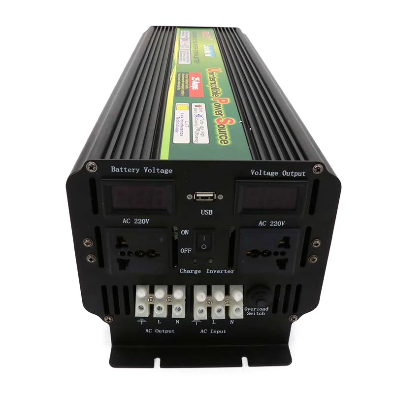 24V 220V 5000W UPS inversor ar lādētāju 10000W DC to AC Saules Enerģijas Pārveidotājs Ar CE