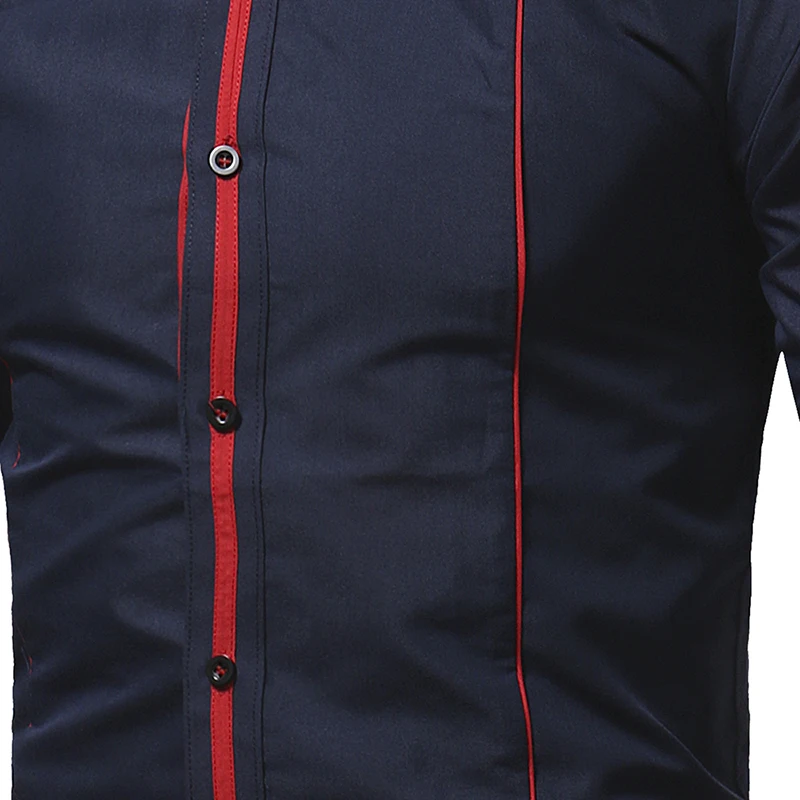 Vīriešu Krekls 2018. Gada Pavasarī Jaunu Zīmolu Biznesa Vīriešu Slim Kleita Fit Vīriešu krekls ar garām piedurknēm Ikdienas Krekls camisa masculina Izmērs M-3XL